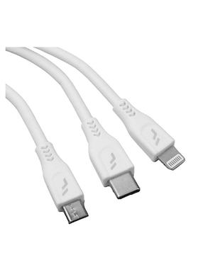 Adaptador de corriente Forward Lightning + Micro-USB + USB + USB tipo C