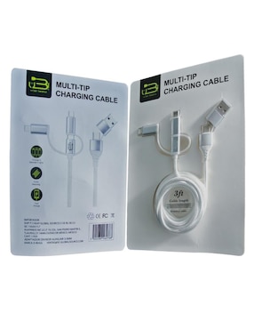 Cable lightning, micro USB y tipo C Dbugg a tipo USB A de 1 m