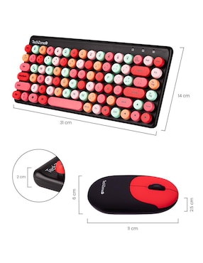 Mouse y Teclado Techzone Colors