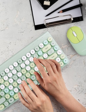 Mouse y Teclado Techzone Colors