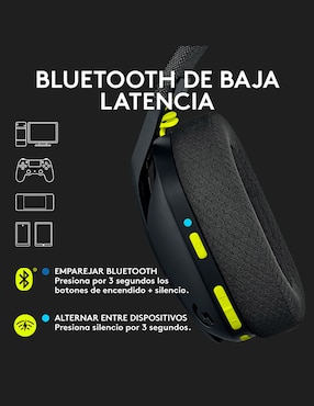 Audífonos Gamer Logitech G Headset G435 inalámbricos con cancelación de ruido