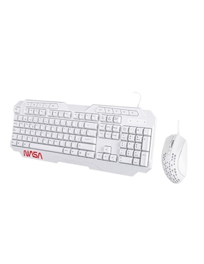 Mouse y Teclado Techzone Gamer RGB NASA