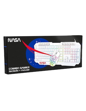 Mouse y Teclado Techzone Gamer RGB NASA