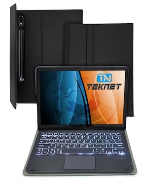 Funda con teclado para tablet Teknet samsung galaxy tab (s8, s7) de 11 pulgadas
