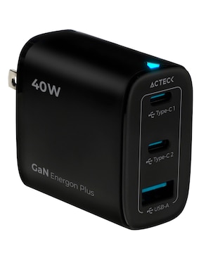 Cargador pared Acteck USB tipo A + USB tipo C