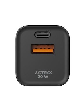 Cargador pared Acteck USB + USB tipo A + USB tipo C