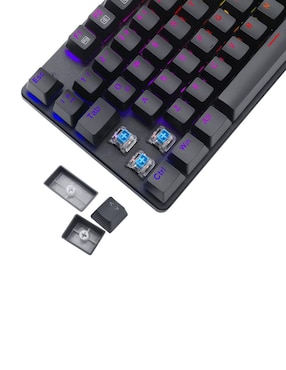 Teclado gamer conexión inalámbrica T-Dagger Bora T-TGK315-BL-V2-SP