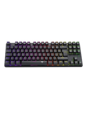 Teclado gamer conexión inalámbrica T-Dagger Bora T-TGK315-RD-SP