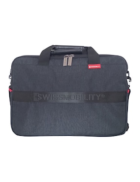 Maletín Swissmobility Thal de poliéster con compartimiento para laptop 15 pulgadas y celular