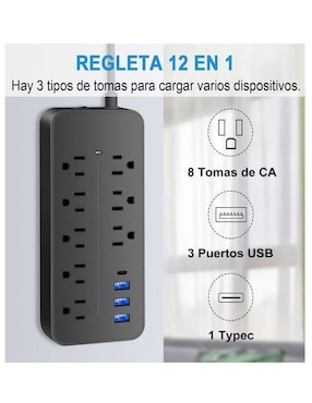 Multicontacto de 8 contactos