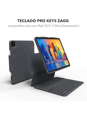Funda con teclado para tablet Zagg iPad 10.9 10a generación y iPad 11 pulgadas (a16)