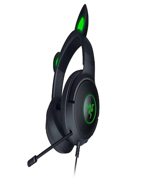 Audífonos gamer Over-Ear Razer Kraken Kitty V2 Pro alámbricos con cancelación de ruido