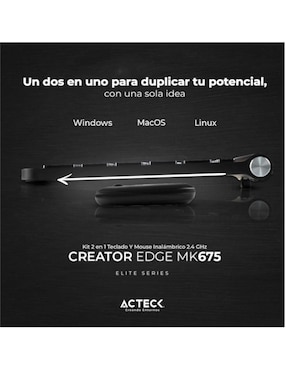 Mouse y teclado Acteck Creator Inspire Edge MK675