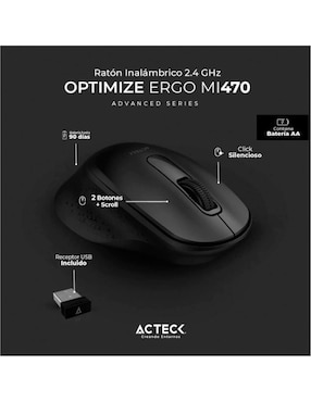 Mouse Gamer Inalámbrico Acteck ac-934145