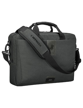 Maletín Wenger Mx Eco Brief Extension de nylon con compartimiento para laptop 16 pulgadas y celular