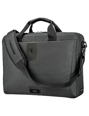 Maletín Wenger Mx Eco Brief Extension de nylon con compartimiento para laptop 16 pulgadas y celular