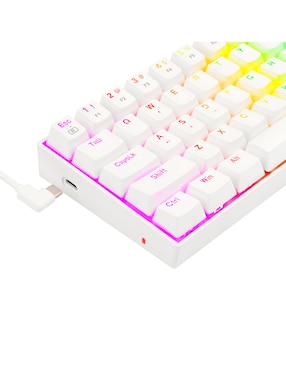 Teclado gamer conexión inalámbrica Redragon K630W-RGB-BLUE