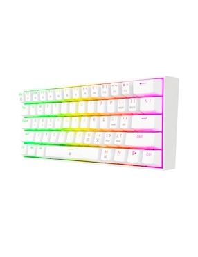 Teclado gamer conexión inalámbrica Redragon K630W-RGB-BLUE