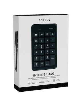 Teclado conexión inalámbrica Acteck AC-934176