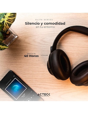Audífonos Over-Ear Acteck Zion Pro Hp665 inalámbricos con cancelación de ruido