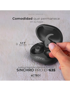 Audífonos In-Ear Acteck Sinchro Pro Ep635 inalámbricos con cancelación de ruido