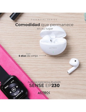 Audífonos True Wireless Acteck Sense Ep230 inalámbricos con cancelación de ruido