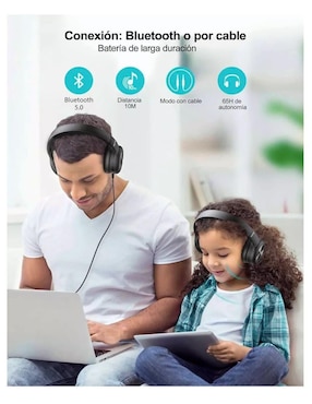 Audífonos Over-Ear Genérica inalámbricos con cancelación de ruido
