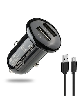 Cargador Auto 1Hora De 10 W USB + USB Tipo A