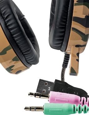 Audífonos gamer Over-Ear Basher Bash-4201 alámbricos