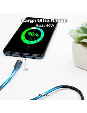 Cable USB C Acteck de 1.8 m