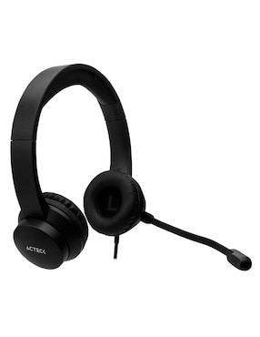 Audífonos On-Ear Acteck Hu430 alámbricos con cancelación de ruido