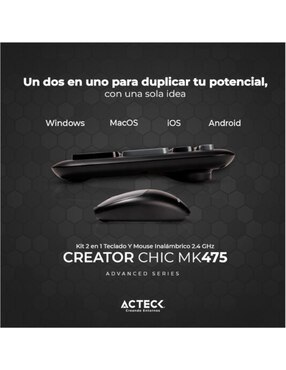 Mouse y Teclado Acteck AC-935166
