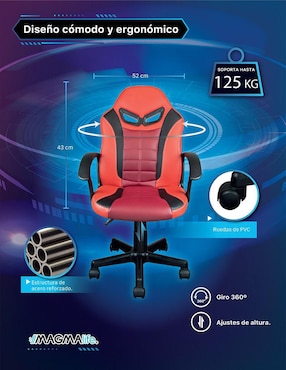 Silla gamer Juvenil Magma Life