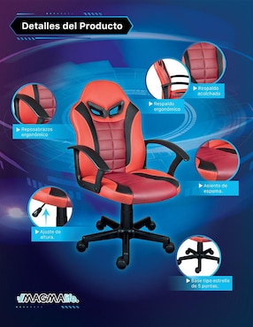 Silla gamer Juvenil Magma Life