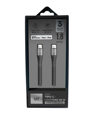 Cable lightning Stf a tipo USB C de 1.8 m
