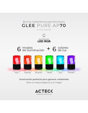 Bocina portátil Acteck AC-936385 bluetooth