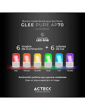 Bocina portátil Acteck AC-936392 bluetooth