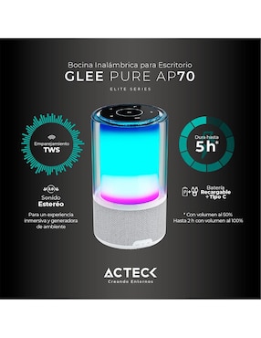 Bocina portátil Acteck AC-936392 bluetooth