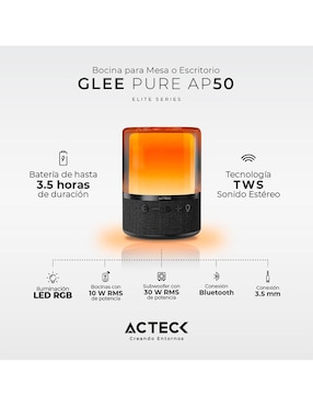 Bocina portátil Acteck AC-936408 bluetooth