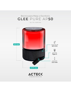 Bocina portátil Acteck AC-936408 bluetooth