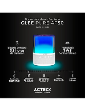 Bocina portátil Acteck AC-936415 bluetooth