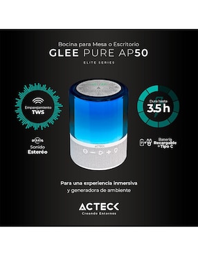 Bocina portátil Acteck AC-936415 bluetooth