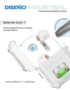Audífonos True Wireless Binden Dark Booster inalámbricos