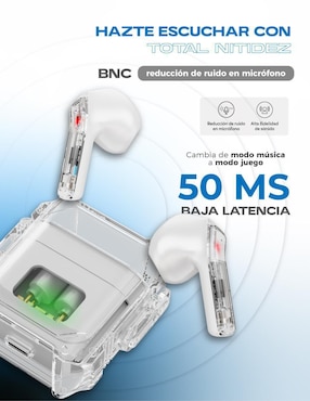 Audífonos True Wireless Binden Dark Booster inalámbricos