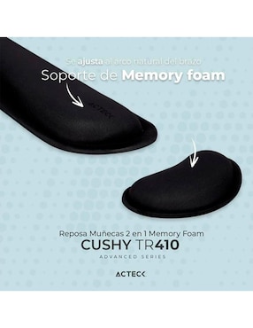 Mouse Pad Acteck con apoyo para muñeca antideslizante