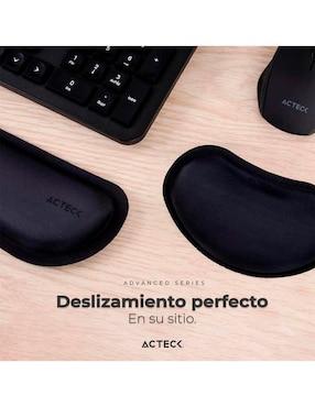 Mouse Pad Acteck con apoyo para muñeca antideslizante