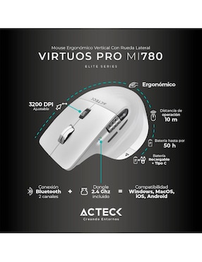 Mouse Gamer Inalámbrico Acteck ac-936194