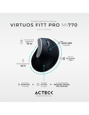 Mouse Gamer Inalámbrico Acteck ac-936200