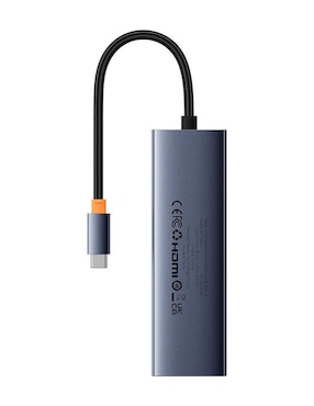 Hub Baseus Tipo C a HDMI + USB3.0 x 3 + PD + RJ45 de 6 contactos
