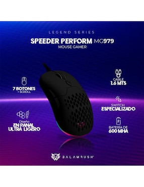 Mouse gamer inalámbrica Balam Rush BR-936847